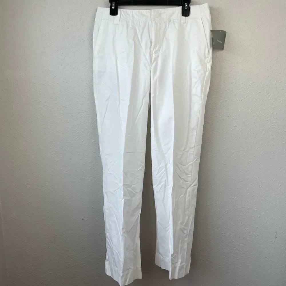 NWT Liz Claiborne White Sloan Pants Size 10 - Picture 1 of 10